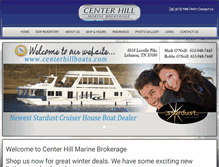 Tablet Screenshot of centerhillboats.com